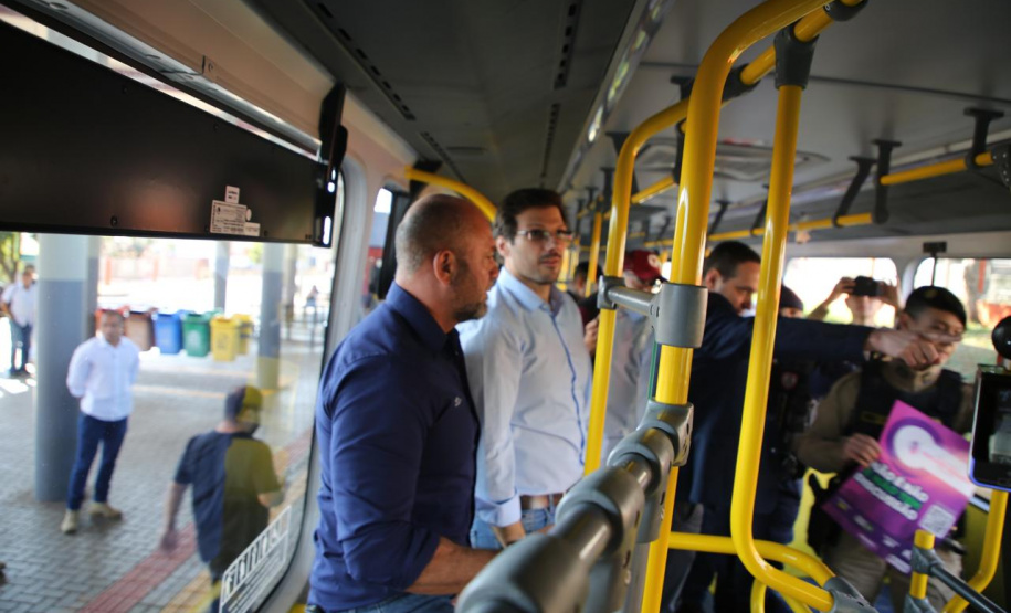 Projeto Mulher Segura é reforçado com ação no transporte coletivo de Londrina