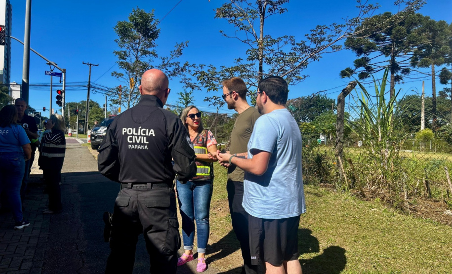 PCPR participa de blitz educativa em alusão ao Maio Amarelo na Capital