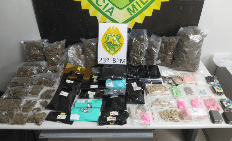 Ação da PMPR desmantela ponto de distribuição de drogas