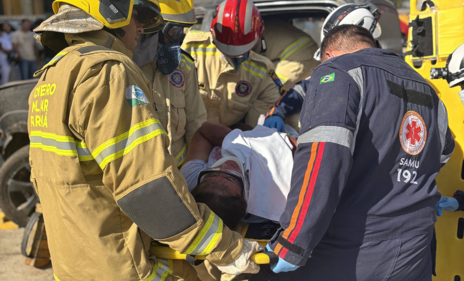 Simulado de Acidente com Múltiplas Vítimas reforça ações do Maio Amarelo em Jacarezinho