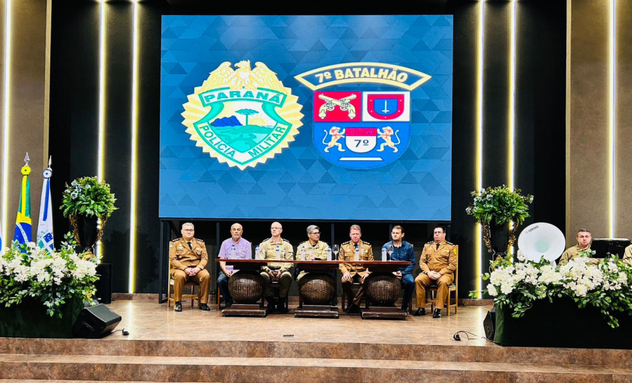 PMPR realiza solenidade de passagem de comando do 7º BPM em Cruzeiro do Oeste