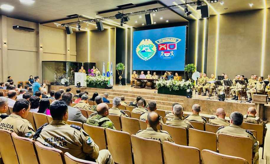 PMPR realiza solenidade de passagem de comando do 7º BPM em Cruzeiro do Oeste