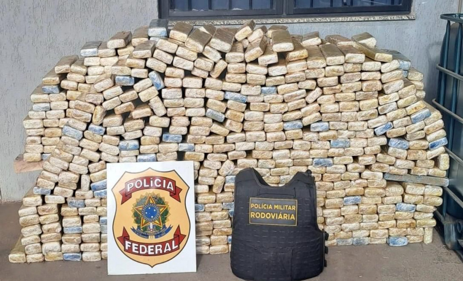 PMPR apreende mais de 700 kg de maconha em Presidente Castelo Branco