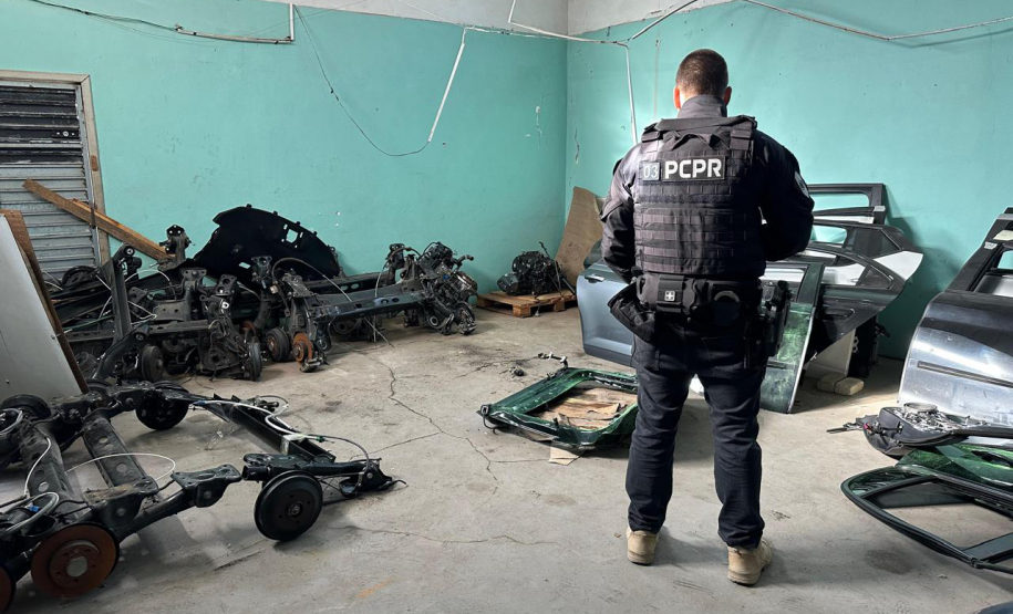 PCPR apreende dezenas de peças veiculares durante ação em Curitiba