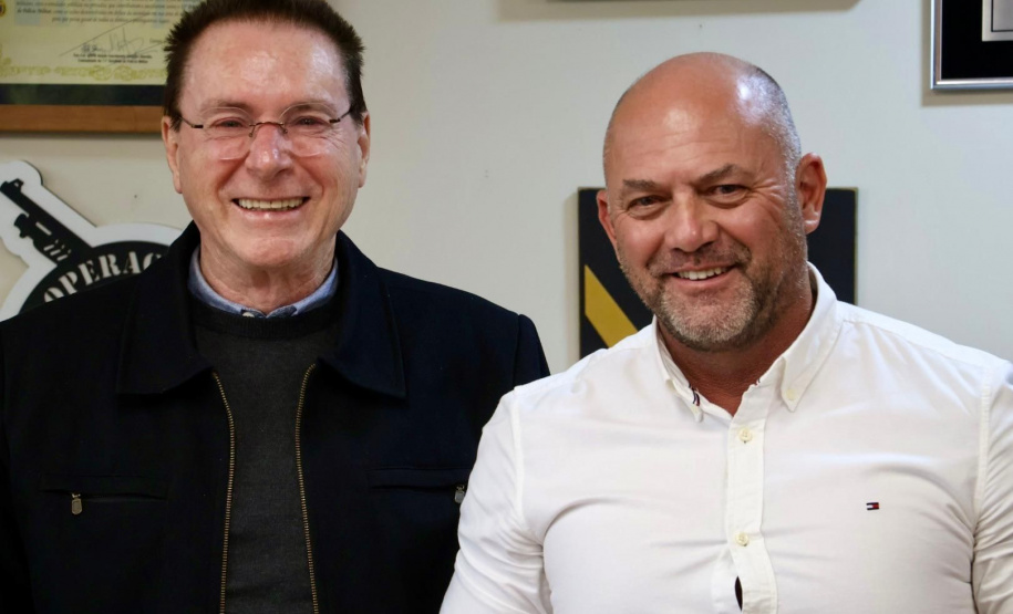 Secretário Hudson recebe prefeito de prefeito de Francisco Beltrão Antonio Pedron