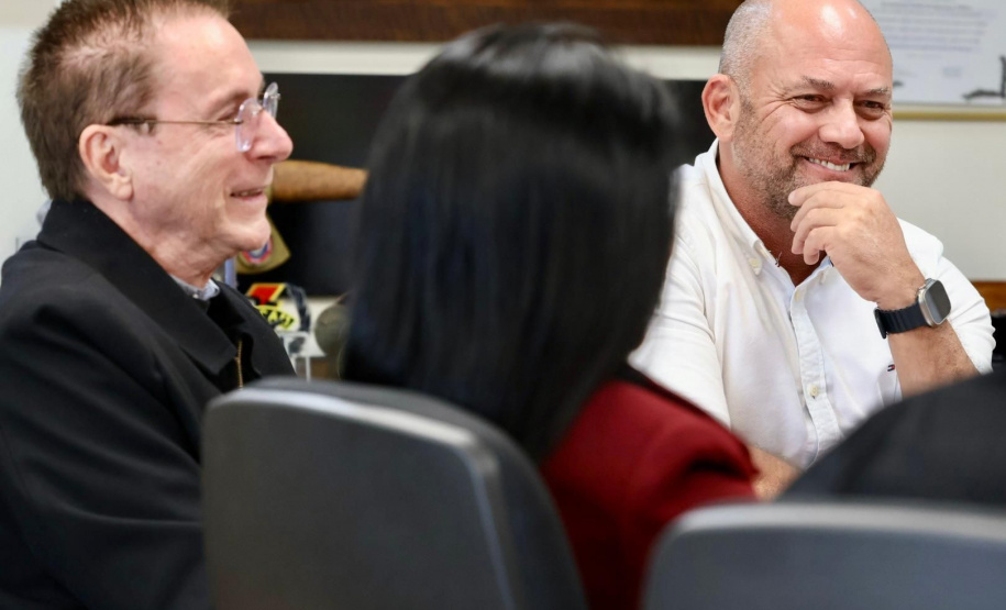 Secretário Hudson recebe prefeito de prefeito de Francisco Beltrão Antonio Pedron