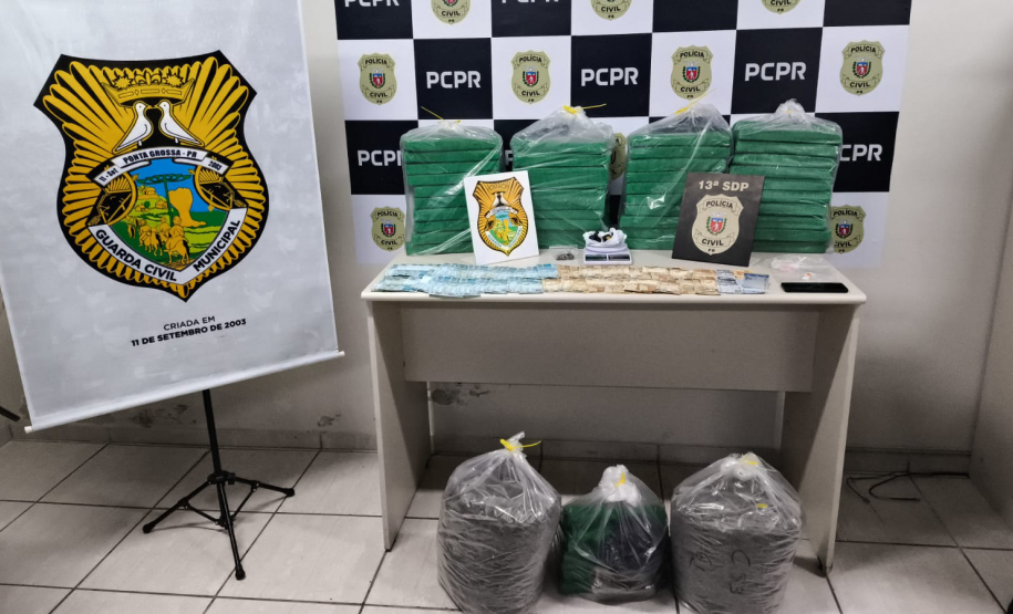 PCPR e GCM prendem 23 pessoas e apreendem mais de 85 quilos de drogas em Ponta Grossa