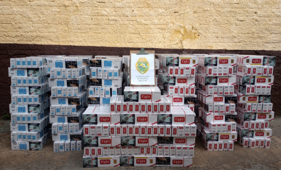 PMPR apreende armas, uma tonelada de maconha e cigarros em ações no Interior do Estado