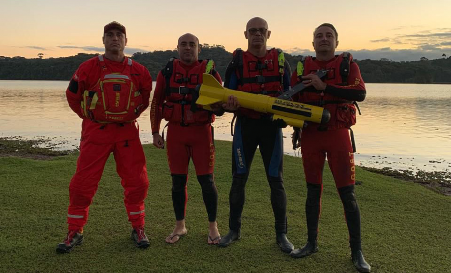 Sonar de alta tecnologia ajuda Corpo de Bombeiros do Paraná em buscas subaquáticas.