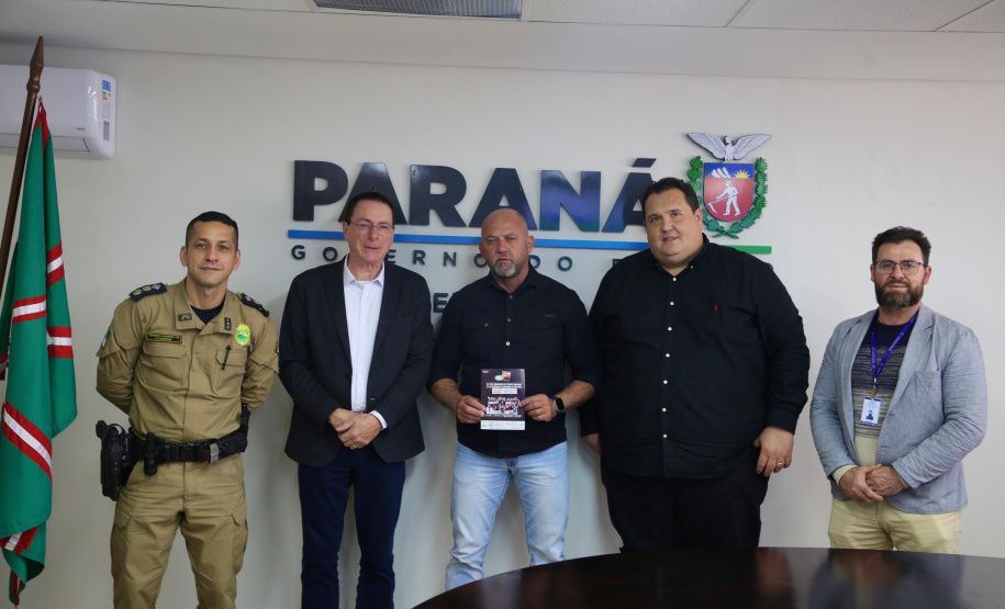 Secretário Hudson recebe o prefeito de Francisco Beltrão Antonio Pedron