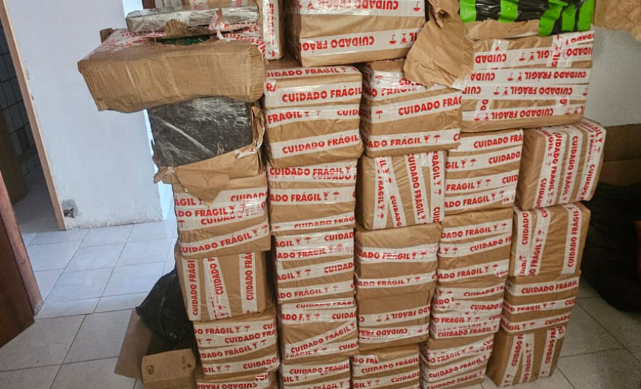 PMPR apreende 1,5 tonelada de maconha ao atender ocorrência de ameaça familiar em Curitiba