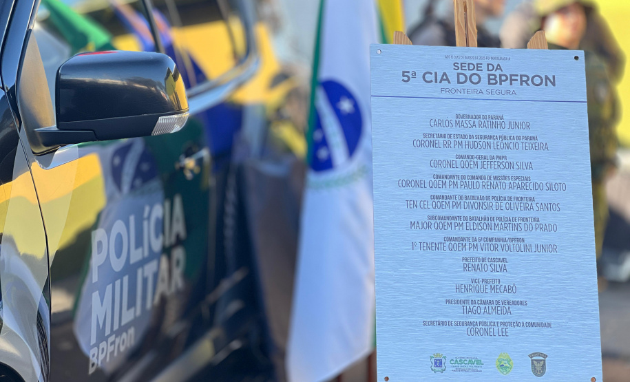 PMPR inaugura base estratégica em Cascavel para intensificar operações na fronteira