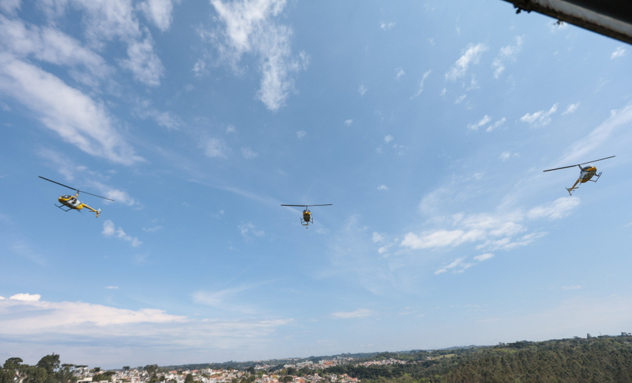 Com cinco novos helicópteros, Paraná tem a maior frota aérea da história da segurança pública