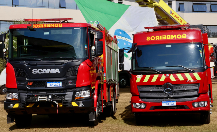 Comandante do CBMPR destacou os benefícios à população paranaense com o aumento da frota da corporação