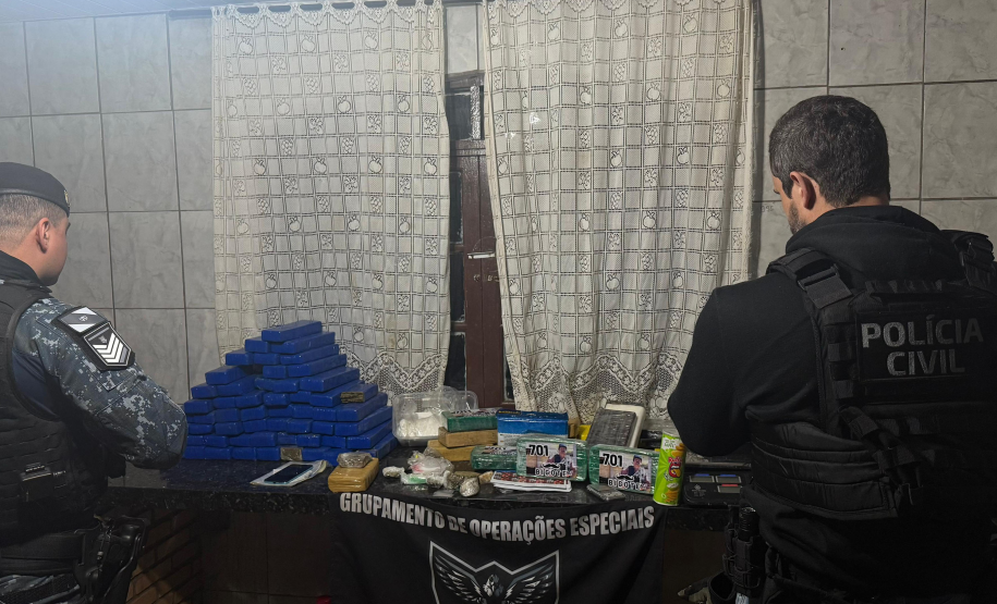 PCPR e GCM prendem dois homens e apreendem 60 quilos de drogas em Ponta Grossa