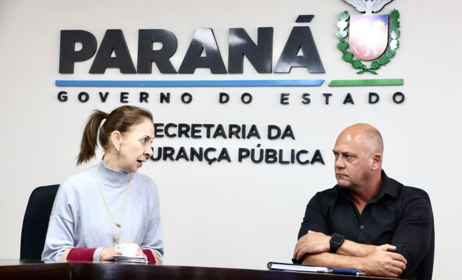 Secretário Hudson recebe a prefeita de São José dos Pinhais Nina Singer