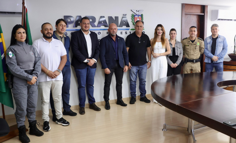 Secretário Hudson com o prefeito de Sarandi Carlos de Paula