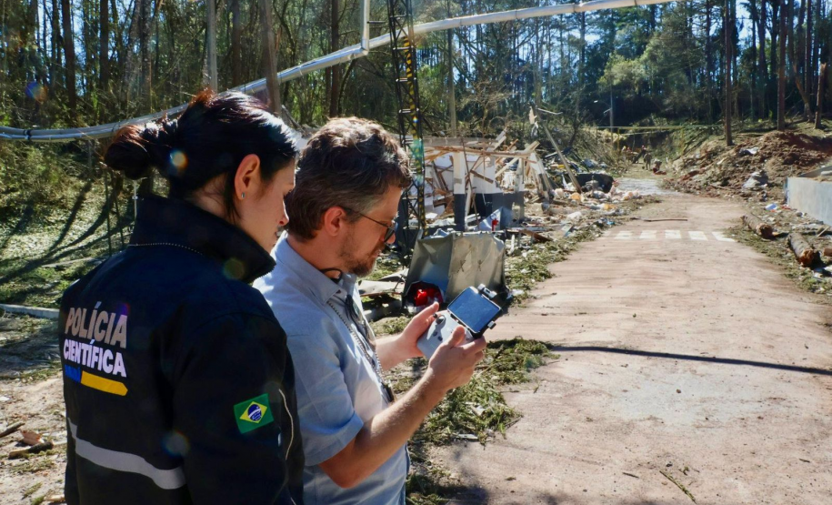 Laudo da Polícia Científica direciona avanço da investigação na explosão em Quatro Barras