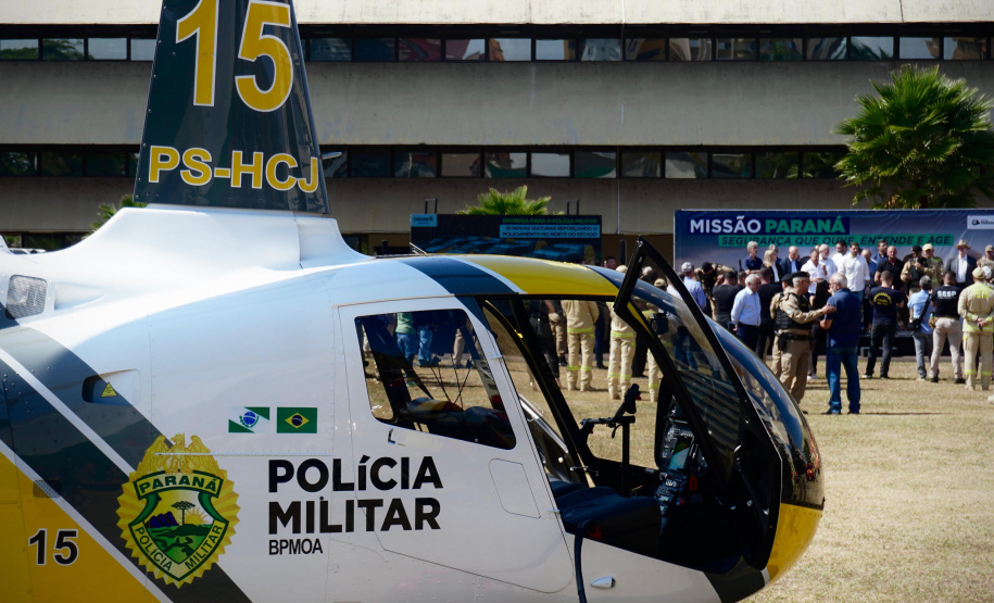 Missão Paraná II: Estado entrega viaturas e aeronaves para segurança em Londrina e região