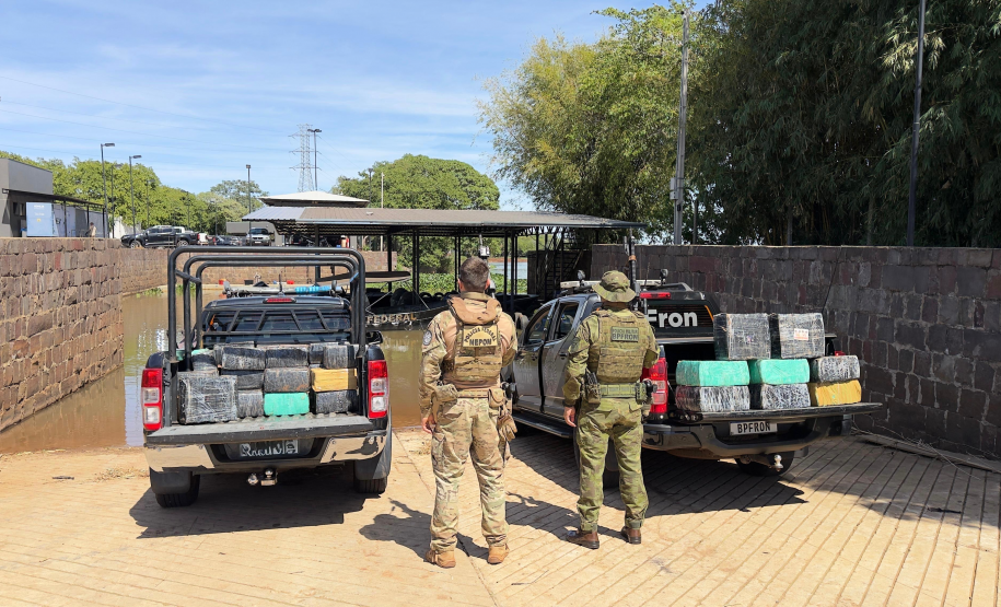 PMPR apreende maconha, cigarros contrabandeados e mercadorias ilegais em ações de fronteira
