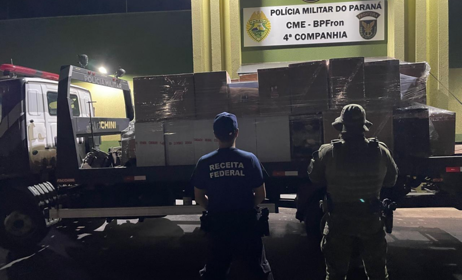 PMPR apreende maconha, cigarros contrabandeados e mercadorias ilegais em ações de fronteira