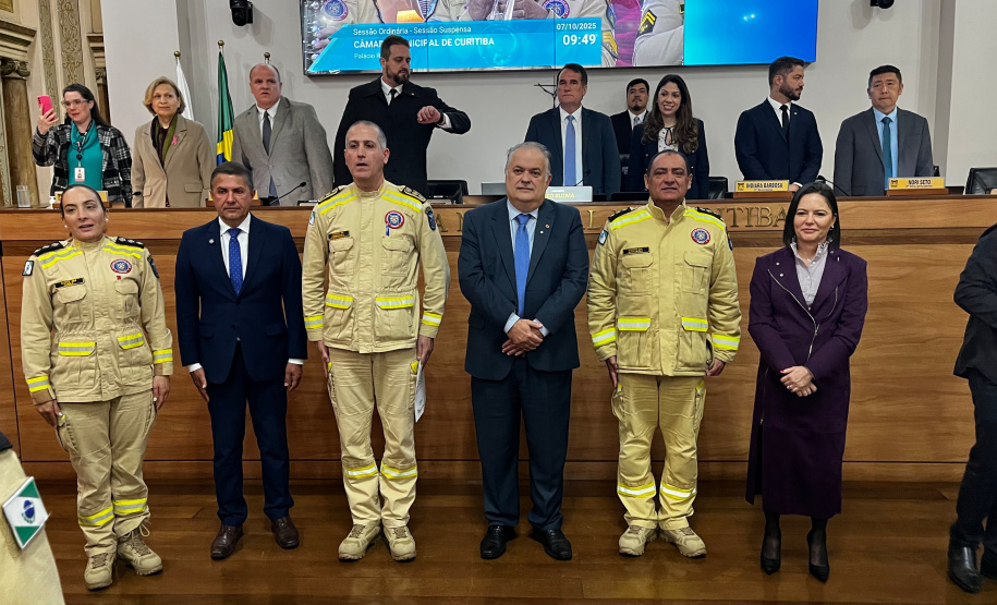 Corpo de Bombeiros Militar do Paraná é homenageado na Câmara Municipal de Curitiba pelos 113 anos de história