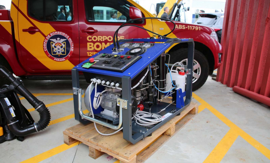 Corpo de Bombeiros de Laranjeiras do Sul recebe obras de infraestrutura e novas câmeras de monitoramento