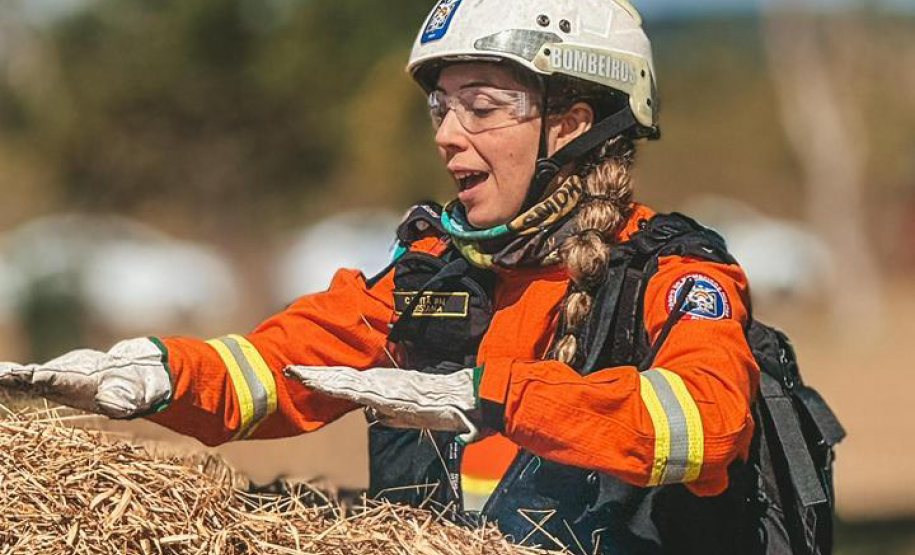 Bombeira paranaense participa de curso de referência sobre prevenção e combate a incêndios florestais no Chile