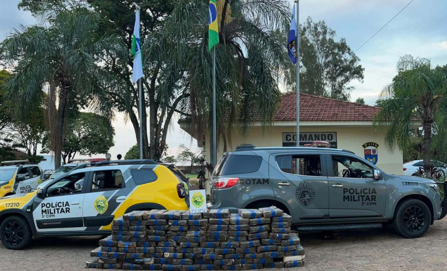 PMPR apreende quase 5 toneladas de maconha na região Noroeste em dois meses