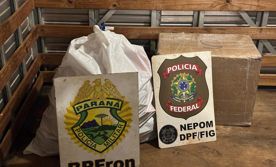 PMPR e PF apreendem mercadorias contrabandeadas e causam prejuízo milionário na fronteira