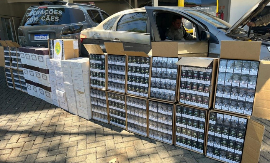 PMPR apreende carga de contrabandeada em Francisco Beltrão