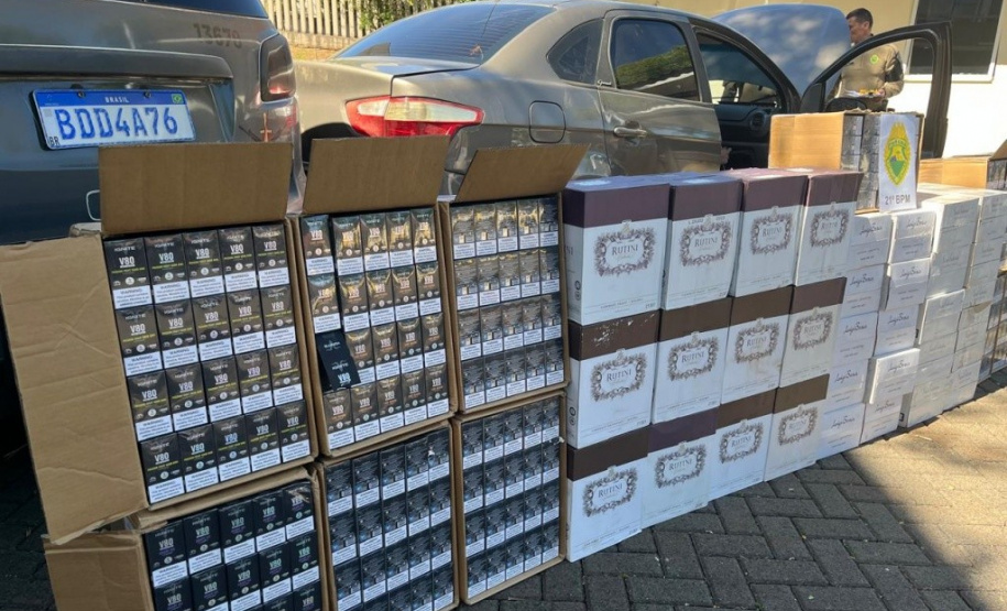 PMPR apreende carga de contrabandeada em Francisco Beltrão