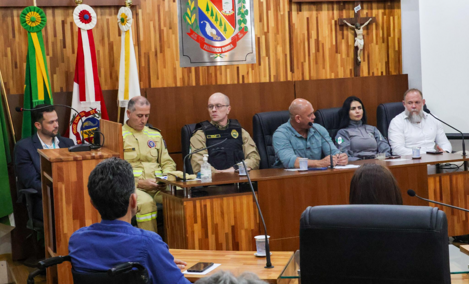 Sesp promove encontro com a comunidade na Câmara de Telêmaco Borba durante a Missão Paraná III
