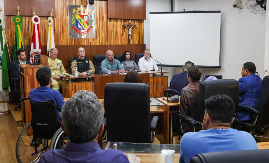 Sesp promove encontro com a comunidade na Câmara de Telêmaco Borba durante a Missão Paraná III