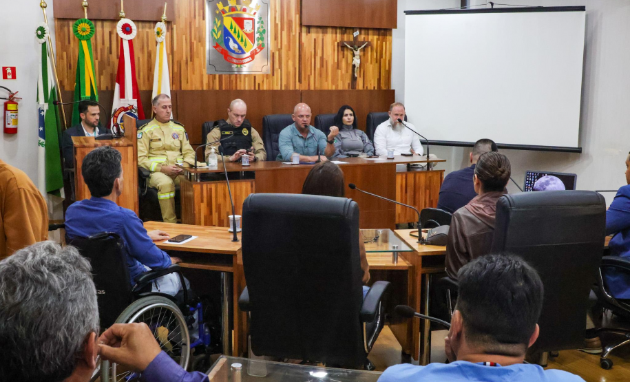 Sesp promove encontro com a comunidade na Câmara de Telêmaco Borba durante a Missão Paraná III