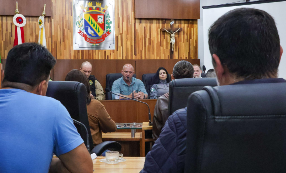 Sesp promove encontro com a comunidade na Câmara de Telêmaco Borba durante a Missão Paraná III