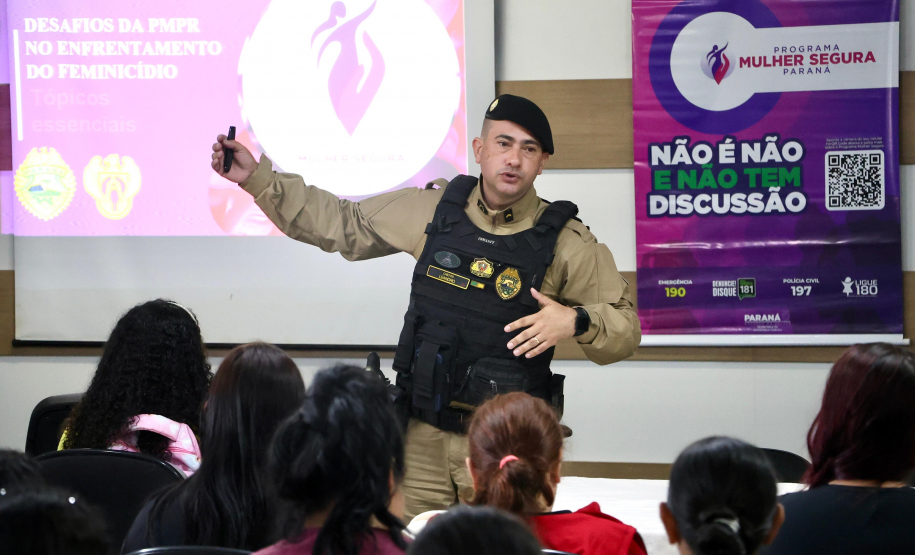 SESP apresenta ações do Programa Mulher Segura em palestra no CRAS de Carambeí