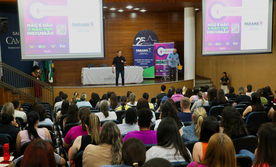 Guarapuava recebe seminário sobre prevenção às drogas e fortalecimento das políticas de proteção às mulheres