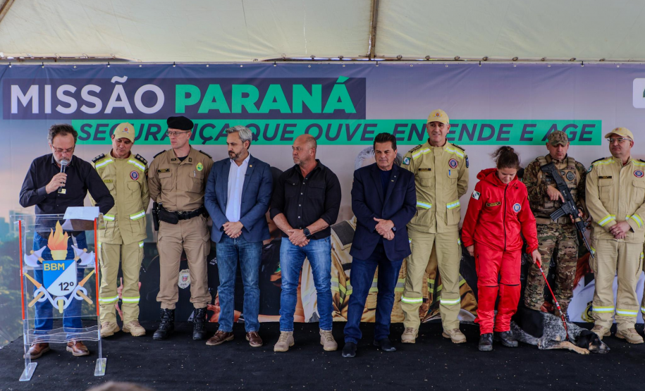 Governo do Paraná reforça estrutura do Corpo de Bombeiros em Guarapuava e Pitanga com novas viaturas