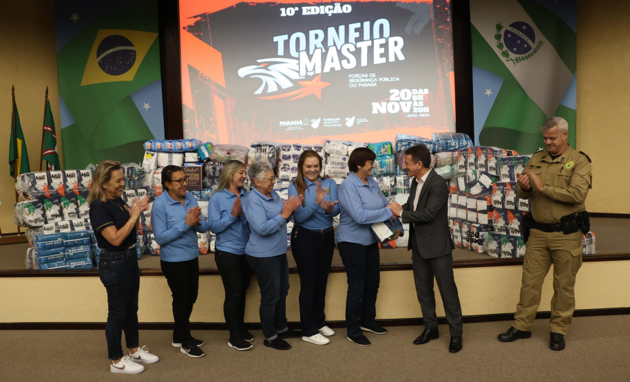 SESP promove entrega de donativos da 10ª Edição do Torneio Master das Forças de Segurança
