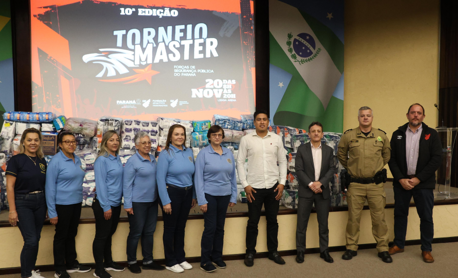 SESP promove entrega de donativos da 10ª Edição do Torneio Master das Forças de Segurança