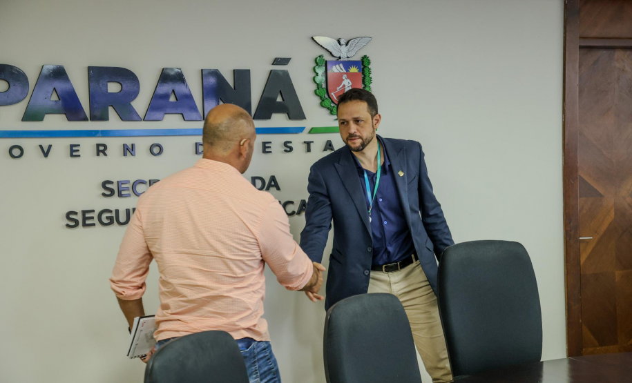 Polícia Científica do Paraná apresenta panorama do efetivo, investimentos e entregas em reunião com o secretário de segurança