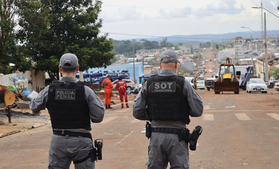 Para acelerar reconstrução, Polícia Penal coloca 89 presos para trabalhar em Rio Bonito do Iguaçu