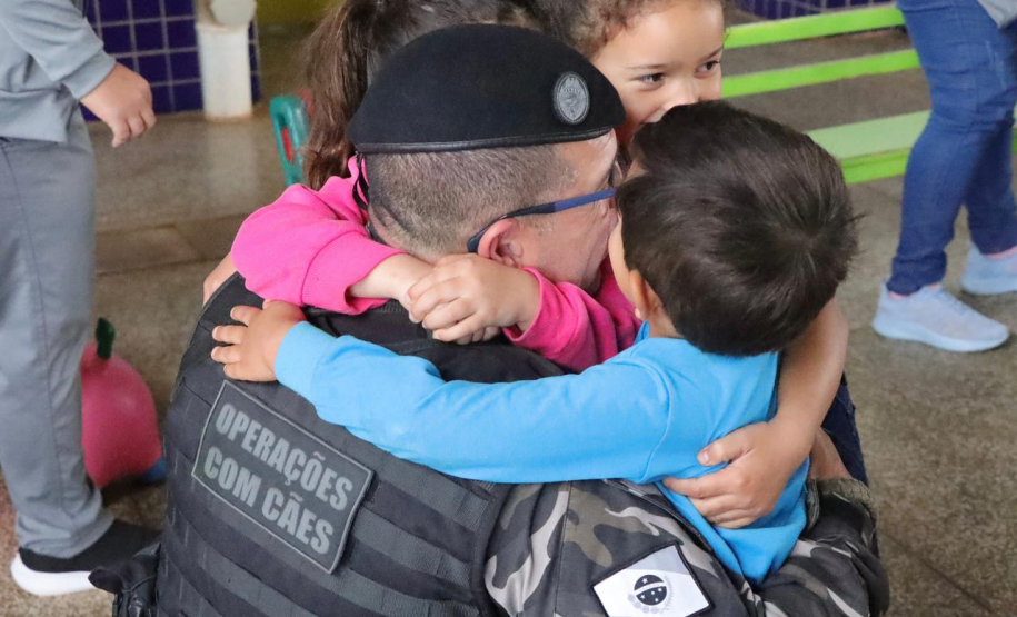 PMPR realiza ação interativa com crianças da CMEI Dona Laura em Rio Bonito do Iguaçu