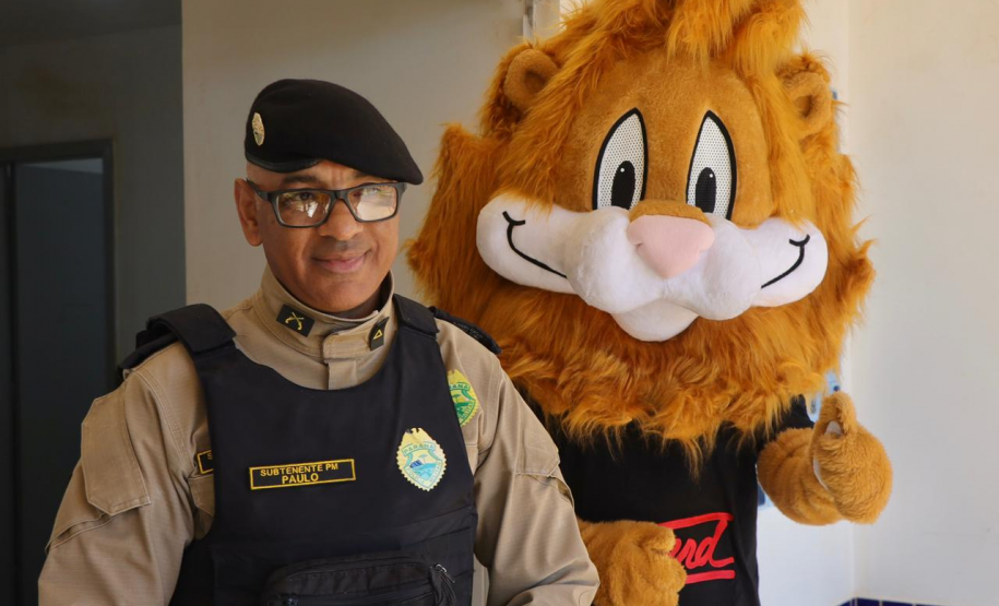 PMPR realiza brincadeiras e pintura de rosto em escolas de Rio Bonito do Iguaçu