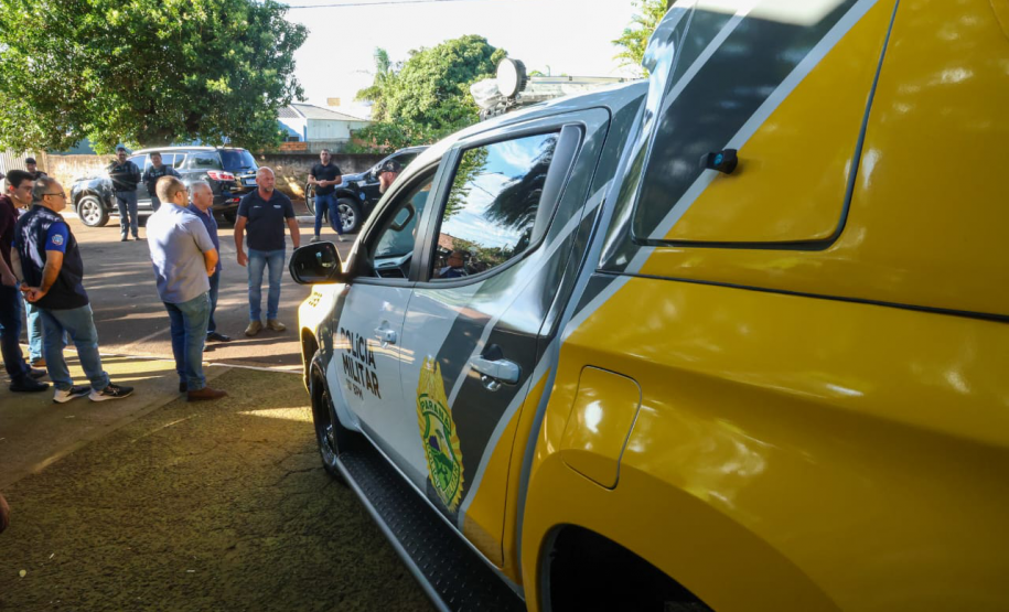 Secretaria da Segurança Pública entrega viatura da Polícia Militar a Congonhinhas, no Norte Pioneiro