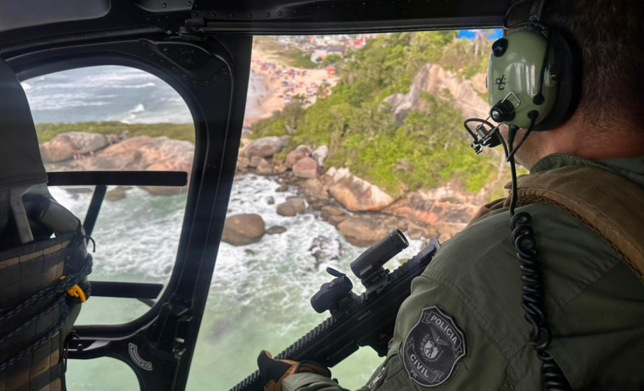 PCPR faz voos de polícia judiciária no Litoral do Estado durante o Verão Maior Paraná