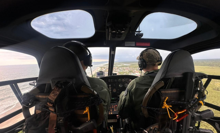 PCPR faz voos de polícia judiciária no Litoral do Estado durante o Verão Maior Paraná