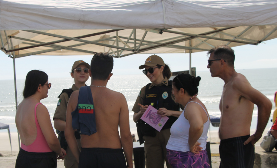 PMPR promove ação de interação com a comunidade e prevenção de crimes em Guaratuba