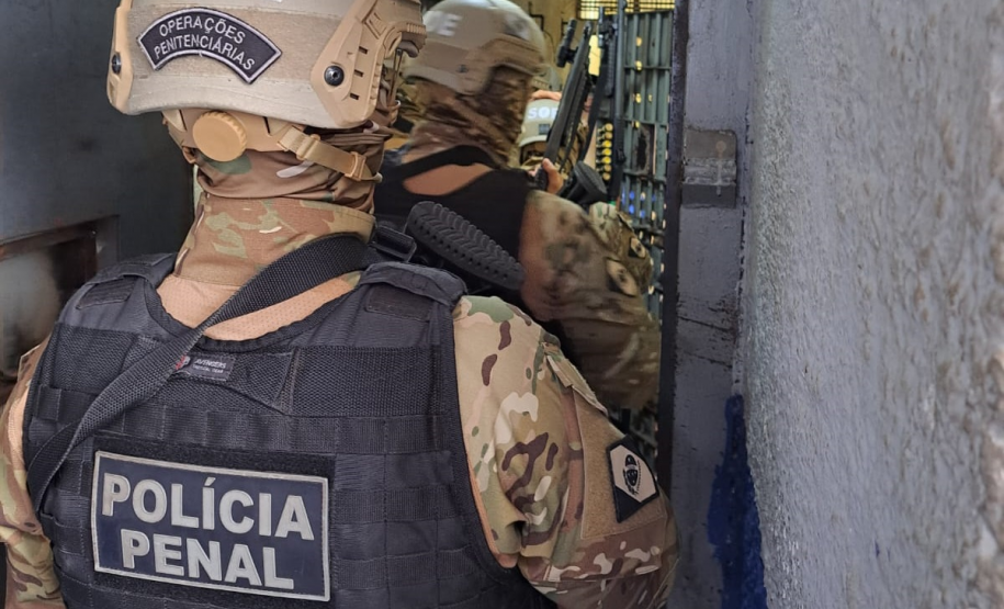 Unidades prisionais do Paraná são vistoriadas durante a 9ª fase da Operação Mute, realizada em todo o país